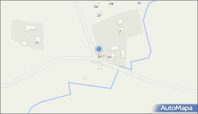 Gąski, Gąski, 16, mapa Gąski