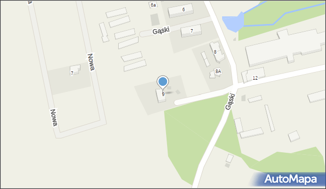 Gąski, Gąski, 9, mapa Gąski