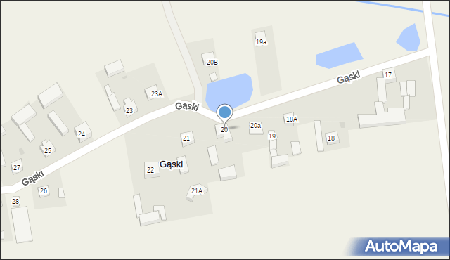 Gąski, Gąski, 20, mapa Gąski