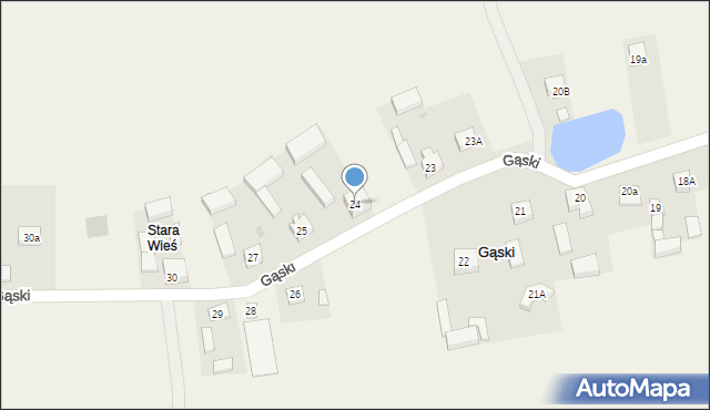 Gąski, Gąski, 24, mapa Gąski