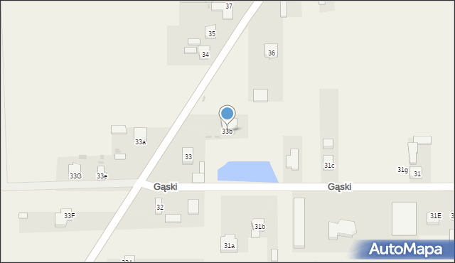 Gąski, Gąski, 33b, mapa Gąski