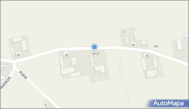 Gąski, Gąski, 57, mapa Gąski