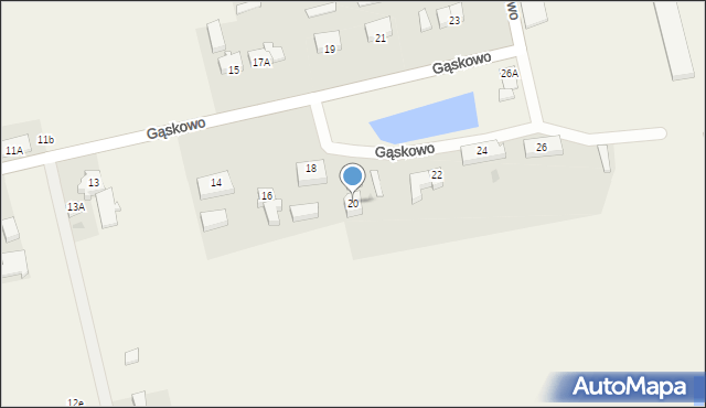 Gąskowo, Gąskowo, 20, mapa Gąskowo