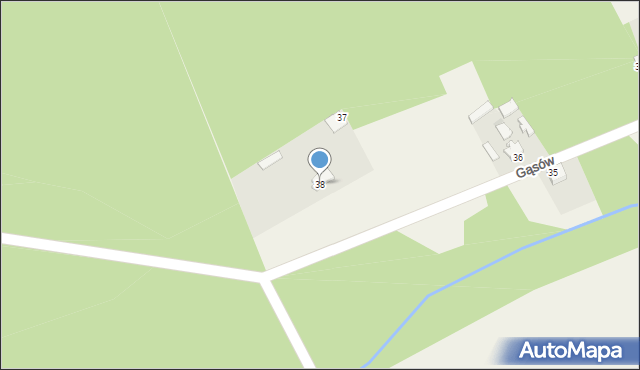 Gąsów, Gąsów, 38, mapa Gąsów