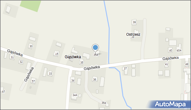 Gąsówka, Gąsówka, 35A, mapa Gąsówka
