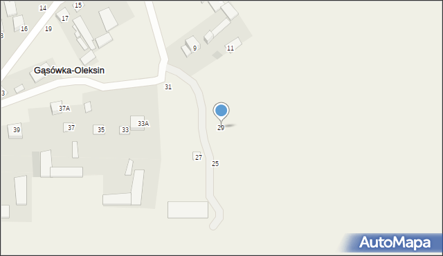 Gąsówka-Oleksin, Gąsówka-Oleksin, 29, mapa Gąsówka-Oleksin