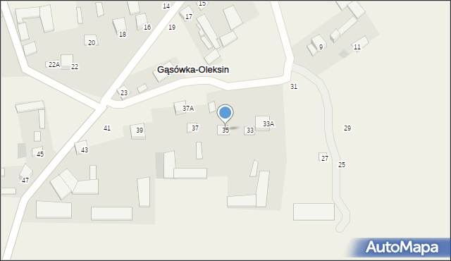 Gąsówka-Oleksin, Gąsówka-Oleksin, 35, mapa Gąsówka-Oleksin