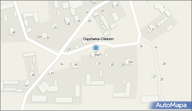 Gąsówka-Oleksin, Gąsówka-Oleksin, 37A, mapa Gąsówka-Oleksin