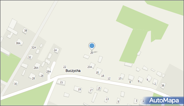 Gąsówka-Osse, Gąsówka-Osse, 20, mapa Gąsówka-Osse