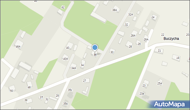 Gąsówka-Osse, Gąsówka-Osse, 36, mapa Gąsówka-Osse