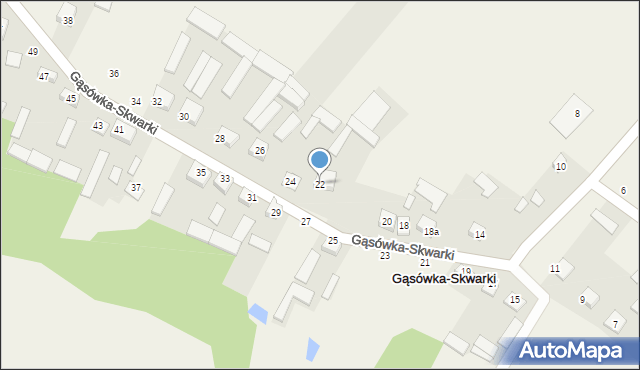 Gąsówka-Skwarki, Gąsówka-Skwarki, 22, mapa Gąsówka-Skwarki