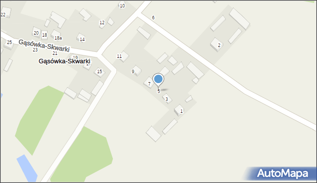 Gąsówka-Skwarki, Gąsówka-Skwarki, 5, mapa Gąsówka-Skwarki
