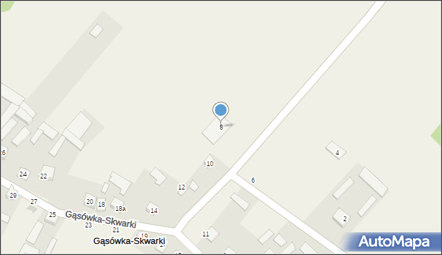 Gąsówka-Skwarki, Gąsówka-Skwarki, 8, mapa Gąsówka-Skwarki