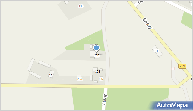 Gassy, Gassy, 25E, mapa Gassy