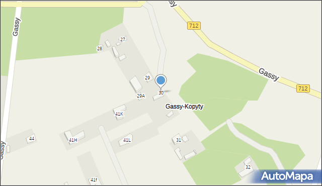 Gassy, Gassy, 30, mapa Gassy