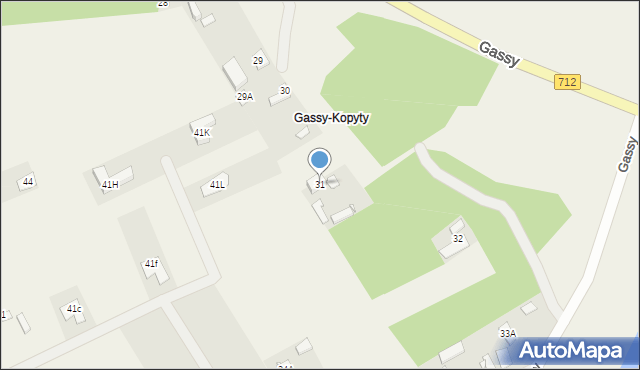 Gassy, Gassy, 31, mapa Gassy