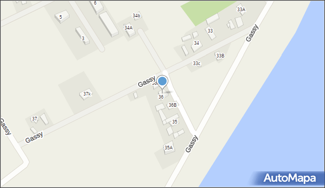 Gassy, Gassy, 36A, mapa Gassy