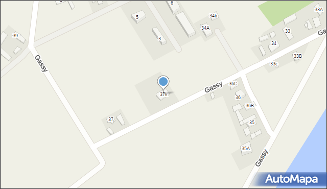Gassy, Gassy, 37k, mapa Gassy