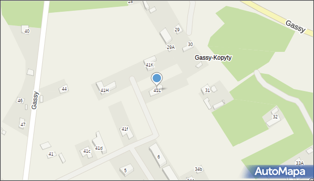 Gassy, Gassy, 41L, mapa Gassy