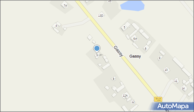 Gassy, Gassy, 7, mapa Gassy