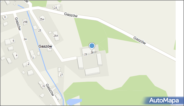 Gaszów, Gaszów, 28, mapa Gaszów
