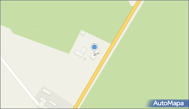 Gaudynki, Gaudynki, 43, mapa Gaudynki
