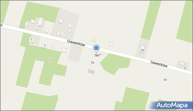 Gawerków, Gawerków, 5aa, mapa Gawerków