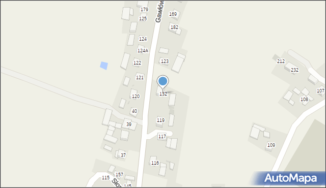 Gawłów, Gawłów, 132, mapa Gawłów