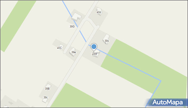 Gawłów, Gawłów, 22G, mapa Gawłów