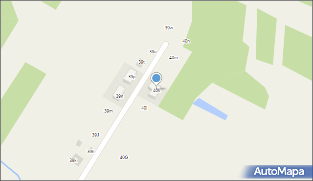 Gawłów, Gawłów, 40k, mapa Gawłów