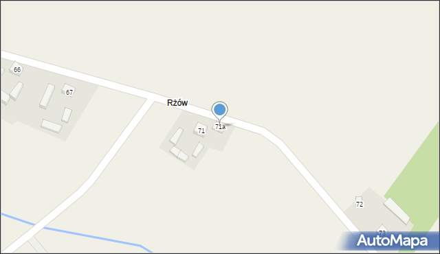 Gawłów, Gawłów, 71a, mapa Gawłów