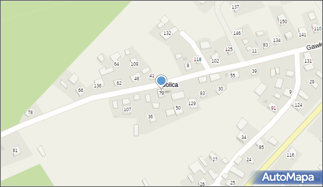 Gawłówek, Gawłówek, 79, mapa Gawłówek