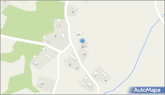 Gawłówek, Gawłówek, 90, mapa Gawłówek