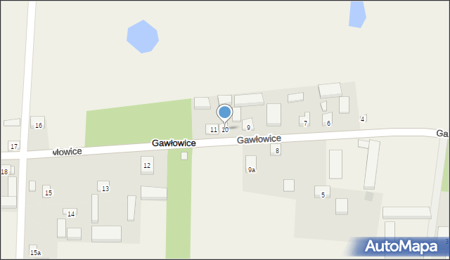 Gawłowice, Gawłowice, 10, mapa Gawłowice