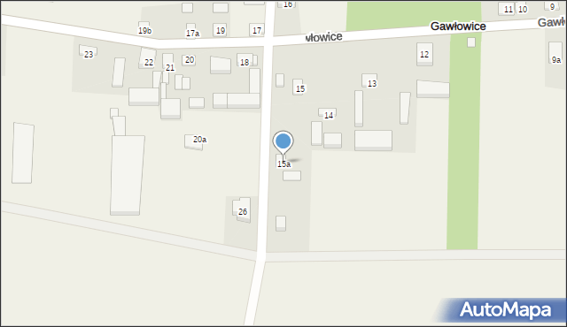 Gawłowice, Gawłowice, 15a, mapa Gawłowice