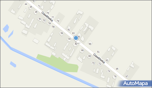 Gawłówka, Gawłówka, 62, mapa Gawłówka