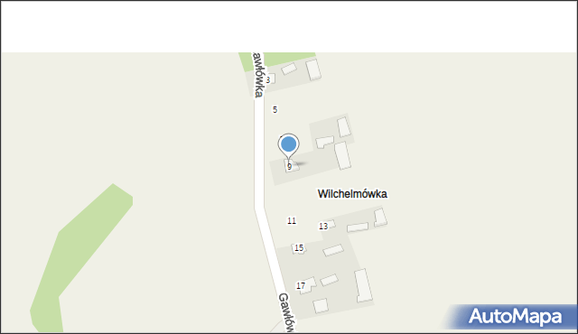 Gawłówka, Gawłówka, 9, mapa Gawłówka