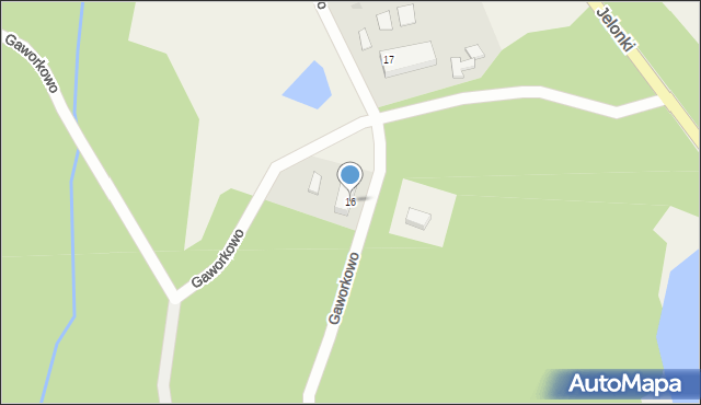 Gaworkowo, Gaworkowo, 16, mapa Gaworkowo