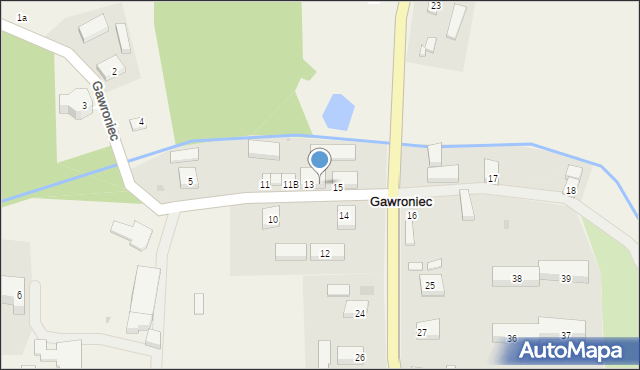 Gawroniec, Gawroniec, 13A, mapa Gawroniec