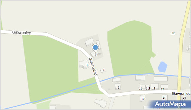 Gawroniec, Gawroniec, 2, mapa Gawroniec