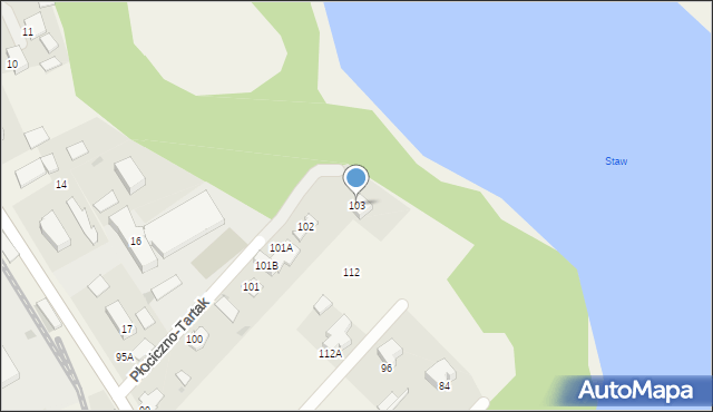 Gawrych Ruda, Gawrych Ruda, 103, mapa Gawrych Ruda