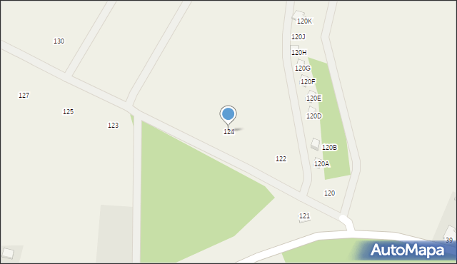 Gawrych Ruda, Gawrych Ruda, 124, mapa Gawrych Ruda