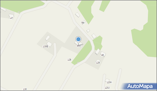 Gawrych Ruda, Gawrych Ruda, 46A, mapa Gawrych Ruda