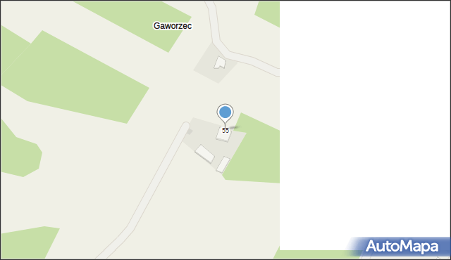 Gawrych Ruda, Gawrych Ruda, 55, mapa Gawrych Ruda