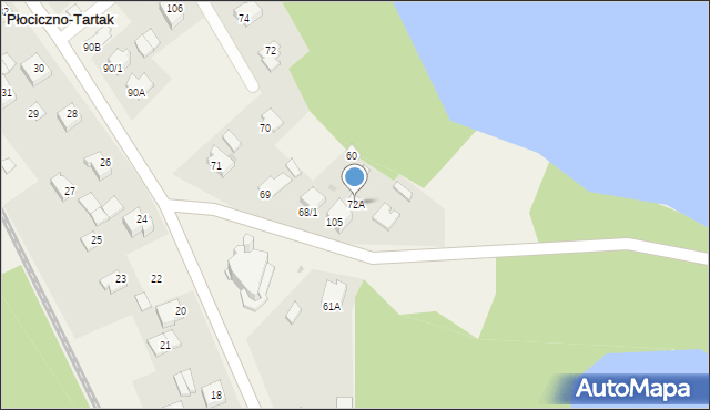 Gawrych Ruda, Gawrych Ruda, 72A, mapa Gawrych Ruda