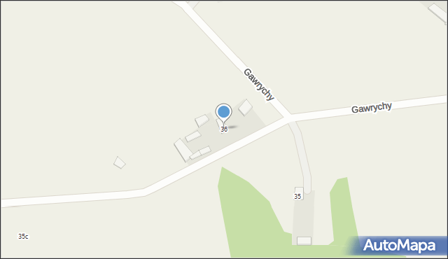 Gawrychy, Gawrychy, 36, mapa Gawrychy