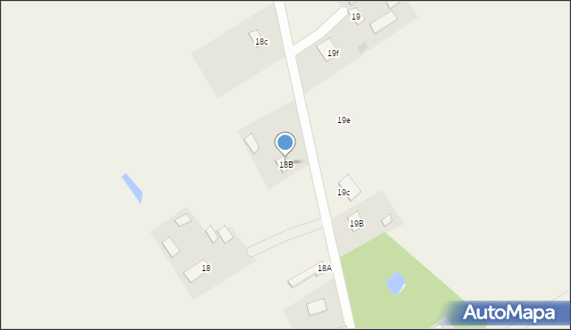 Gawrzyjałki, Gawrzyjałki, 18B, mapa Gawrzyjałki