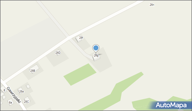 Gawrzyjałki, Gawrzyjałki, 26g, mapa Gawrzyjałki