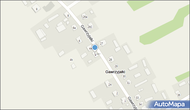 Gawrzyjałki, Gawrzyjałki, 4, mapa Gawrzyjałki