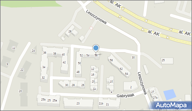 Gdańsk, Gabrysiak Aleksandry, 56, mapa Gdańska